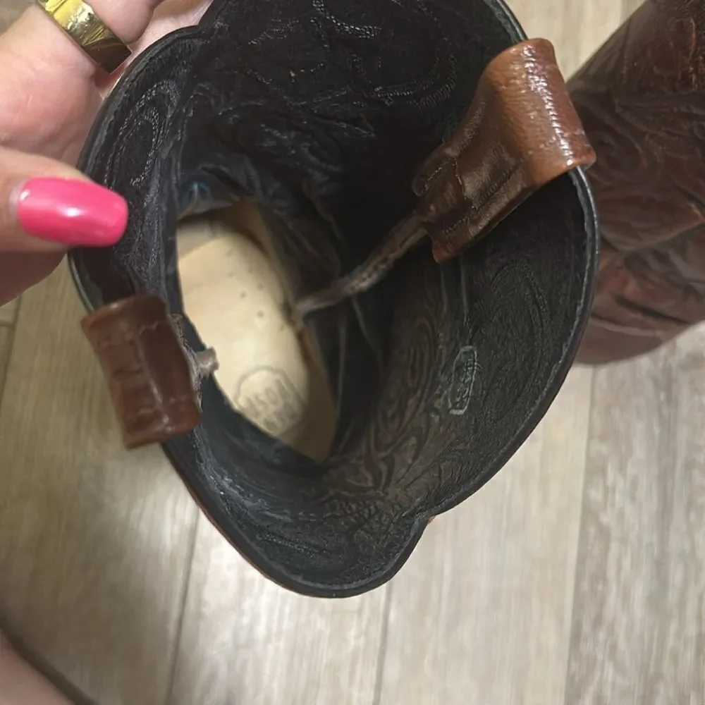 Dan Post Genuine Lizard Cowboy Boots - Picture 7 of 8
